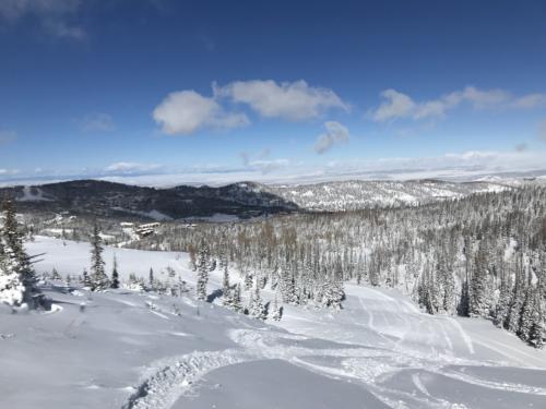 View down the valley